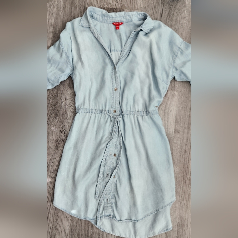 Guess Light Blue Denim Dress